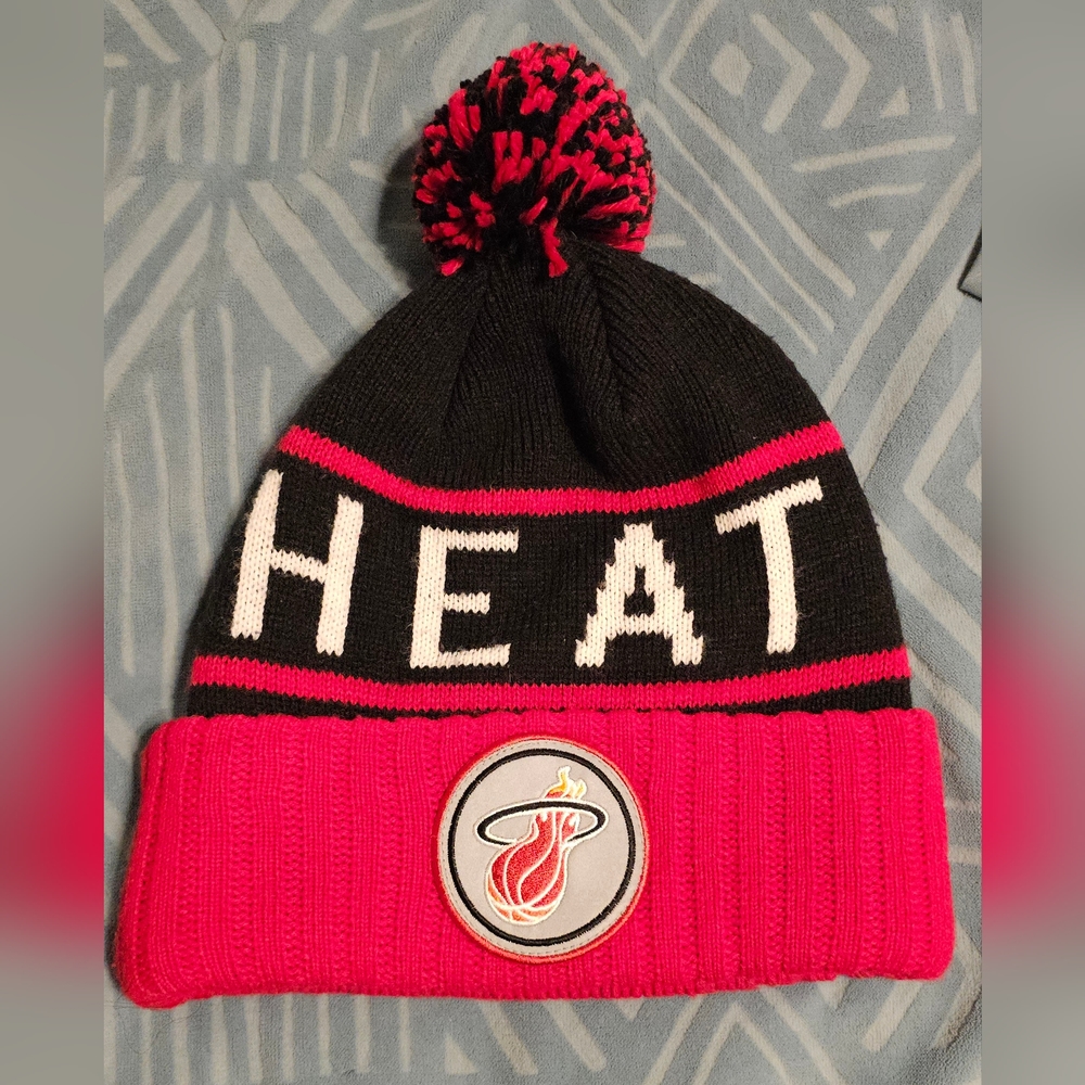 Miami Heat NBA Knitted Winter Hat - 2014 Mitchell & Ness Unisex